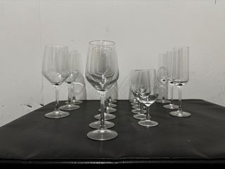 Copas de cristal para beber