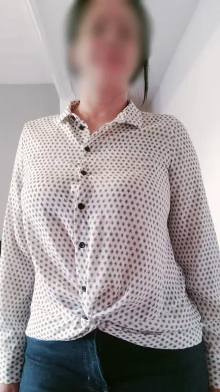 Camisa estampada mujer