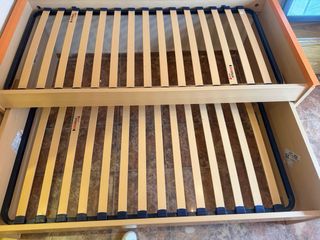 Cama doble madera y metal