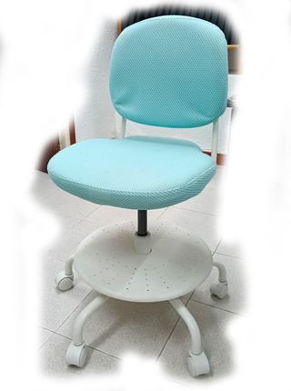 Silla de escritorio juvenil color turquesa