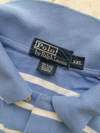Polo Ralph Lauren Tg XXL Azzurro Righe