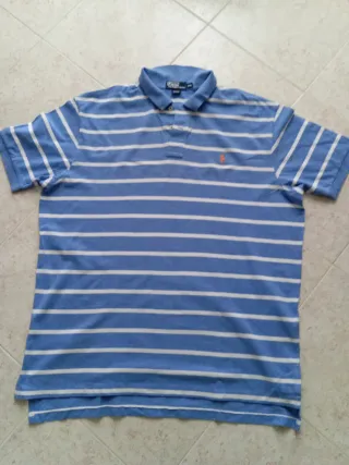 Polo Ralph Lauren Tg XXL Azzurro Righe
