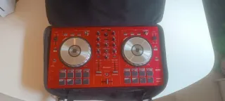Controlador DJ Pioneer DDJ SB Rojo y Funda.