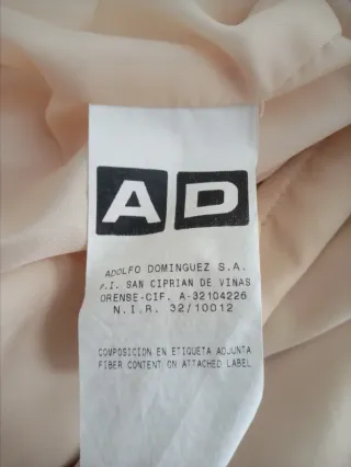 Abrigo Adolfo Domínguez Beige