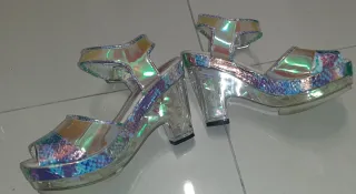 Sandalias plataforma mujer multicolor