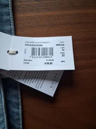 Pantalón Guess Talla 32 Nuevo