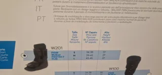 Bota Ortopédica Walker PRIM Negra talla S