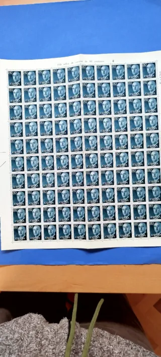 Lote 120 pliegos sellos 60,30,40,80 cnts Franco