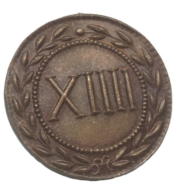 Réplica de moneda romana Spintrie del sexo COD E12