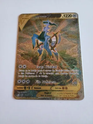 Arceus V Carta Pokémon Metalizada