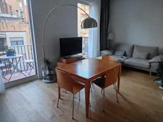 Mesa comedor extensible madera haya 90 X 120 cm