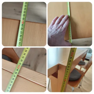 Mesa comedor extensible madera haya 90 X 120 cm
