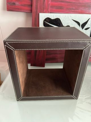 Estantería polipiel marrón (2 unidades)