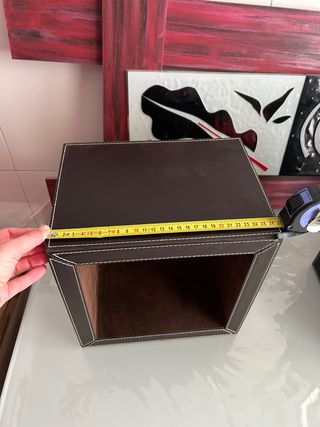 Estantería polipiel marrón (2 unidades)