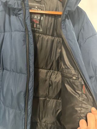 Abrigo acolchado azul hombre Talla M