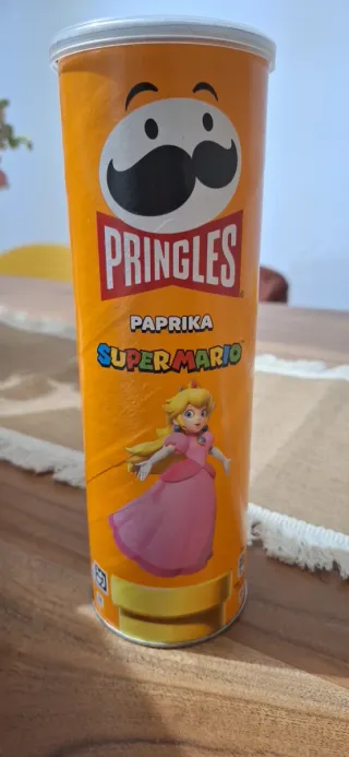 Lote 6 Botes Pringles Super Mario
