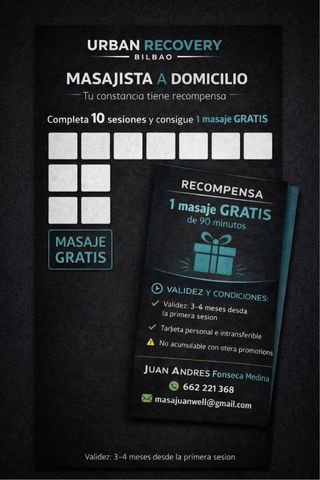 Masaje con URBAN RECOVERY BILBAO CON CAMILLA