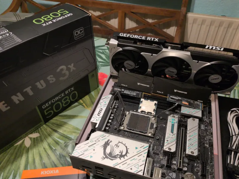 RTX 5080 Ryzen 7 7700 2x16GB@6000MHz 1,5Tb M2 afbeelding 4