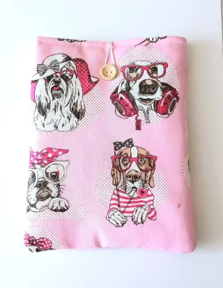 Funda protectora para tablet/libros perros rosados