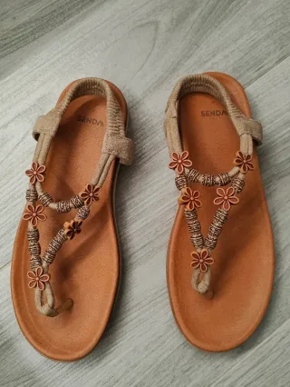 Sandalias Senda Beige/Marrón Talla 38