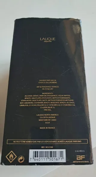 Perfume Nicho Lalique Noir Premier 1977