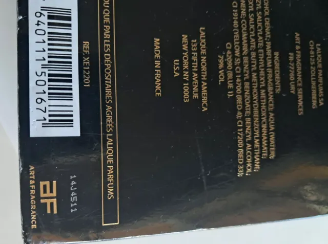 Profumo di Nicchia Lalique Noir Premier 1977