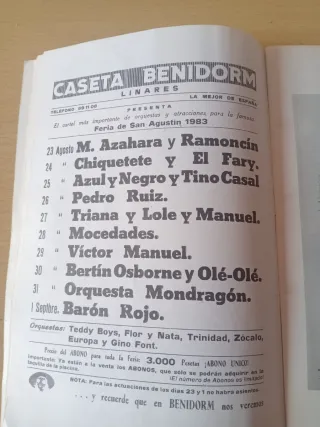 Libro de feria de linares 1983