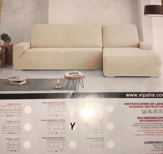 Funda para sofá chaise longue L