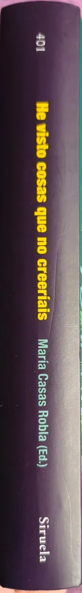 Libro HE VISTO COSAS QUE NO CREERÍAIS