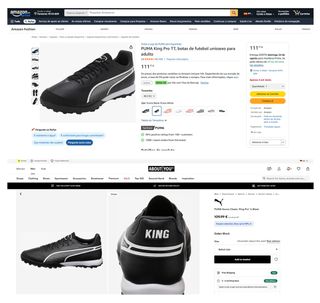 Puma King Pro TT chuteiras futsal Tam 38 (239)