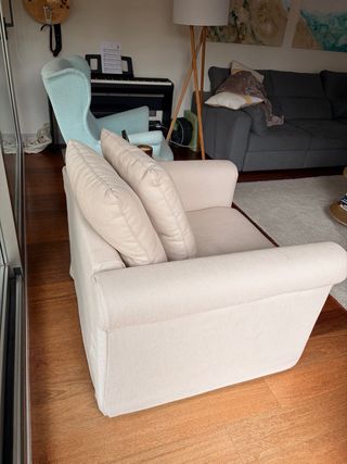 Poltrona IKEA GRÖNLID beige in tessuto