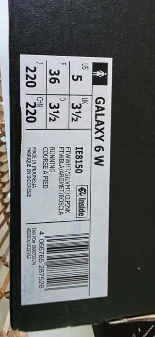 Zapatillas Adidas Galaxy 6 W Blancas Rosas