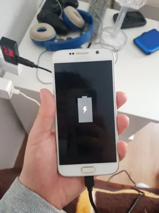 Samsung Galaxy S6 Plata/Blanco