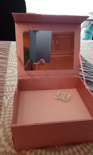 Caja joyero Mercadona rosa