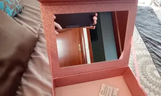 Caja joyero Mercadona rosa