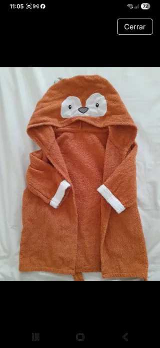 Albornoz bebé zorrito