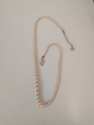 Gargantilla de perlas imitación
