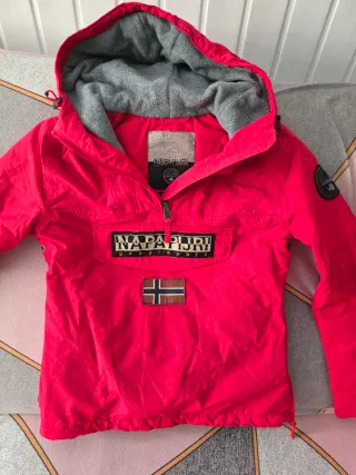 Giacchetta Napapijri rossa e grigia per bambini