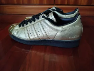 Adidas Mi Superstar Dourado Preto
