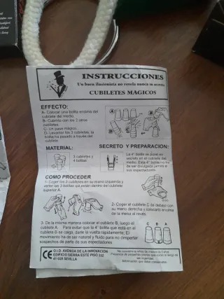 Lote de magia con accesorios