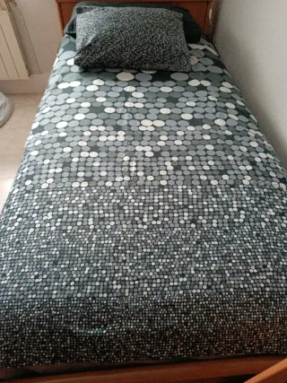 Funda nórdica gris y blanca