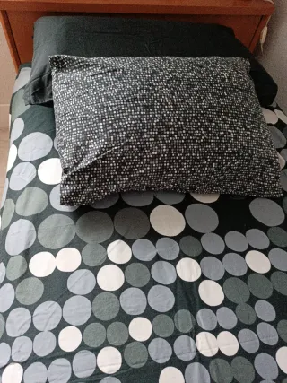 Funda nórdica gris y blanca