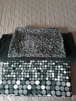 Funda nórdica gris y blanca