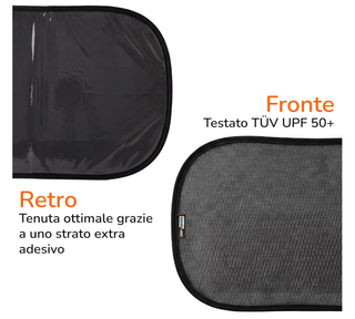 Parasole Auto Bambini UV UPF 50+ Upgrade4cars