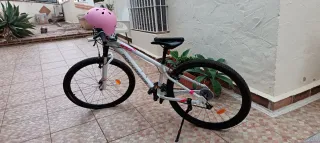 Bicicleta Montaña Rockrider Blanca