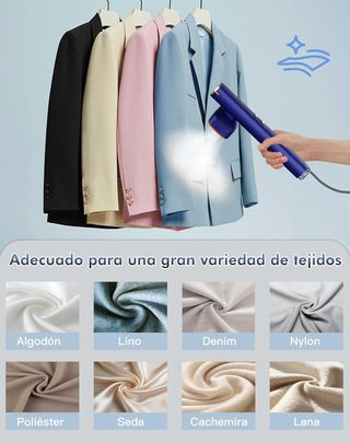 Plancha Vertical Vapor Azul