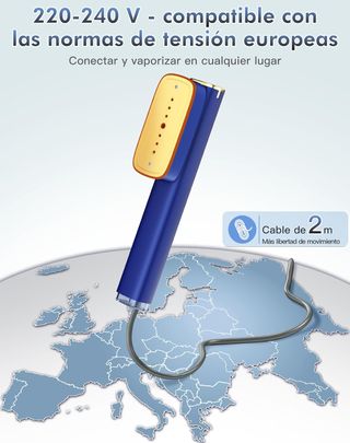 Plancha Vertical Vapor Azul