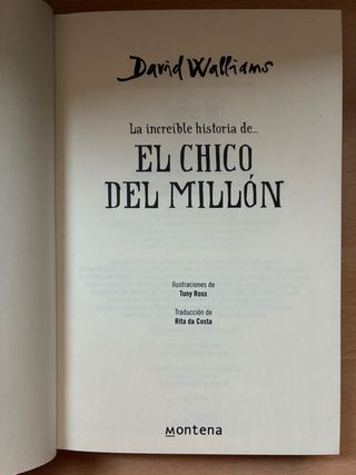 Libro la increible historia de el chico del millon