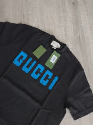 Camiseta Gucci Hombre XL Negra Azul