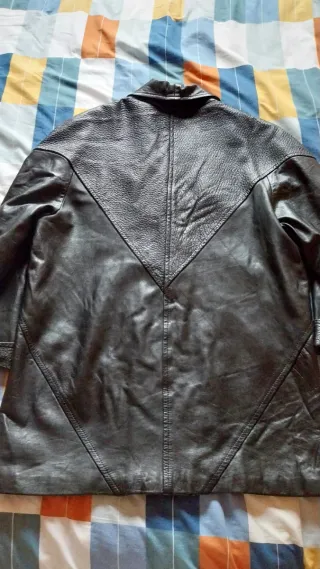 Chaqueta de piel vintage auténtica